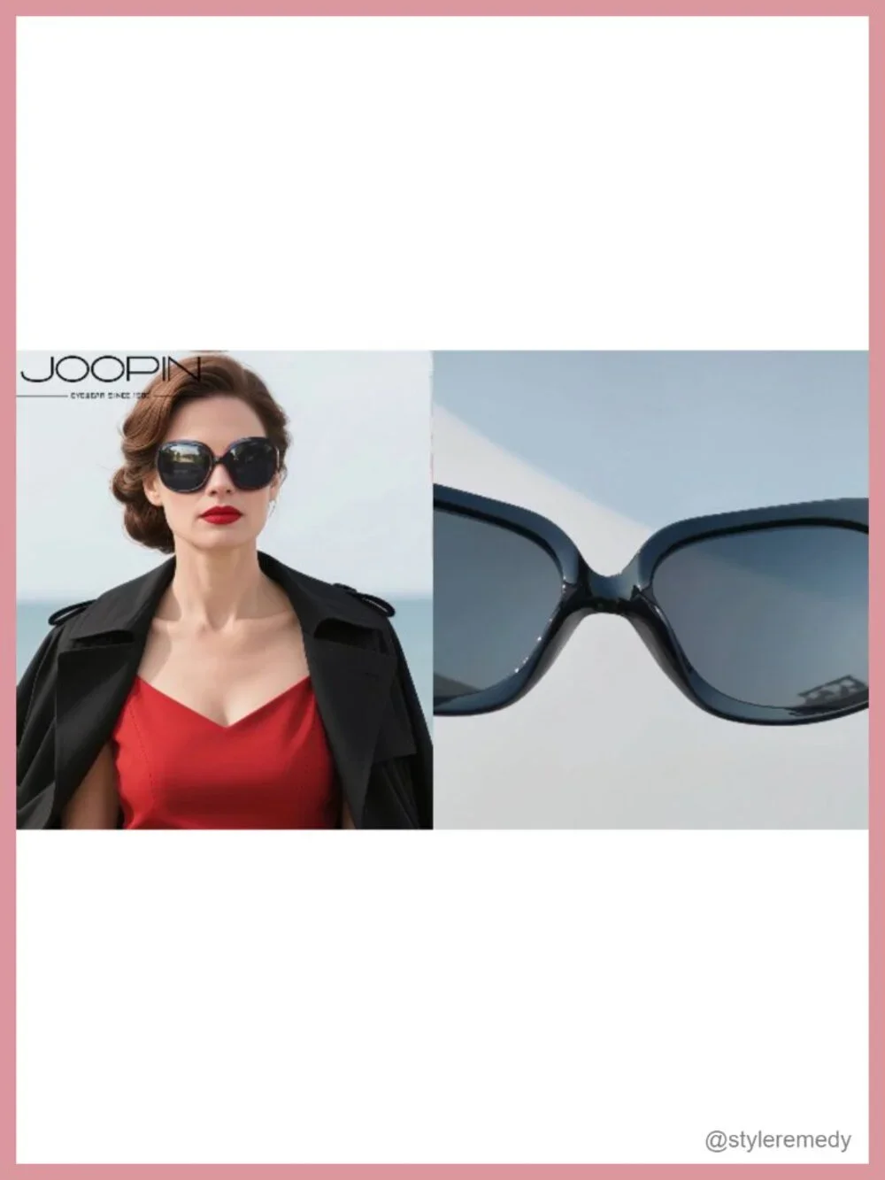 Oversized Polarized Sunglasses UV Protection Butterfly Design Driving Sun